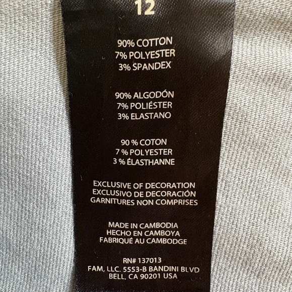 Banana Republic Ladies' High Rise Twill Pants, Light Gray, Size 12, NWT - Picture 15 of 16